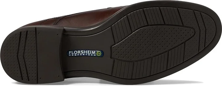 Florsheim Midtown Cap Toe Oxford Men's Lace Up Cap Toe Shoes Brown Smooth : 7 D (M), Full Grain leather - Image 4