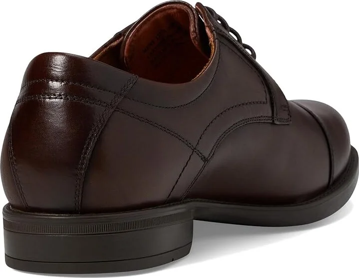 Florsheim Midtown Cap Toe Oxford Men's Lace Up Cap Toe Shoes Brown Smooth : 7 D (M), Full Grain leather - Image 5