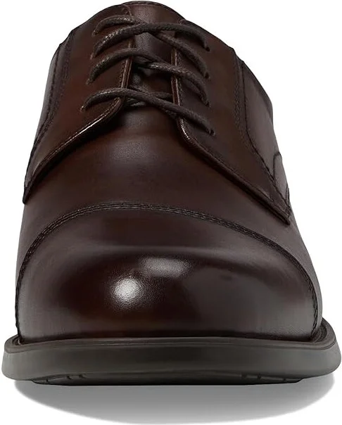 Florsheim Midtown Cap Toe Oxford Men's Lace Up Cap Toe Shoes Brown Smooth : 7 D (M), Full Grain leather - Image 6