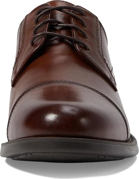 Florsheim Midtown Cap Toe Oxford Men's Lace Up Cap Toe Shoes Cognac Smooth : 7.5 D (M), Full Grain leather - Image 6