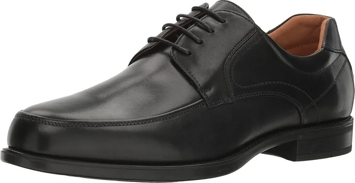 Florsheim Midtown Moc Toe Oxford Men's Lace Up Moc Toe Shoes Black Smooth : 7 D (M), Full Grain leather - Image 2