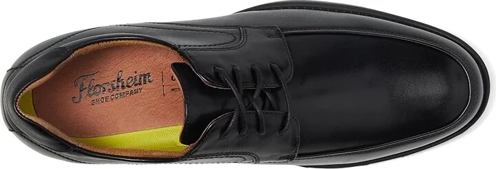 Florsheim Midtown Moc Toe Oxford Men's Lace Up Moc Toe Shoes Black Smooth : 7 D (M), Full Grain leather - Image 3