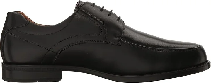 Florsheim Midtown Moc Toe Oxford Men's Lace Up Moc Toe Shoes Black Smooth : 7 D (M), Full Grain leather - Image 8