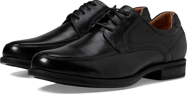 Florsheim Midtown Moc Toe Oxford Men's Lace Up Moc Toe Shoes Black Smooth : 7 D (M), Full Grain leather