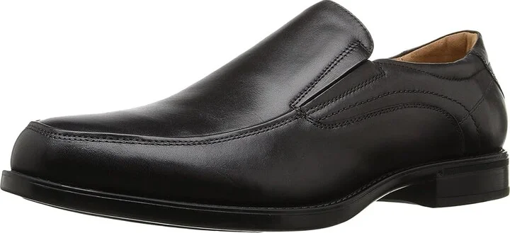 Florsheim Midtown Moc Toe Slip-On Men's Lace Up Moc Toe Shoes Black : 7 D (M), Full Grain leather - Image 2