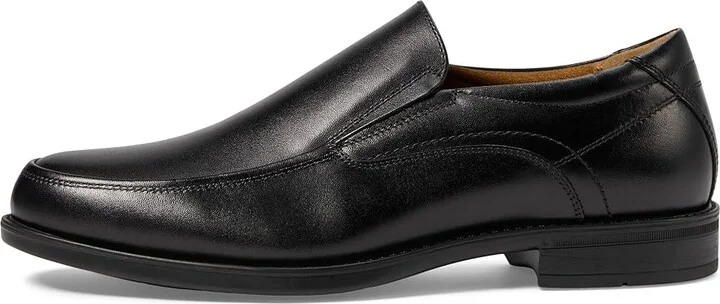 Florsheim Midtown Moc Toe Slip-On Men's Lace Up Moc Toe Shoes Black : 7 D (M), Full Grain leather - Image 7
