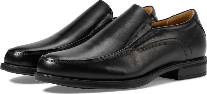 Florsheim Midtown Moc Toe Slip-On Men's Lace Up Moc Toe Shoes Black : 7 D (M), Full Grain leather