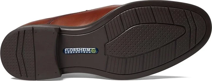 Florsheim Midtown Moc Toe Slip-On Men's Lace Up Moc Toe Shoes Cognac Smooth : 7 D (M), Full Grain leather - Image 4