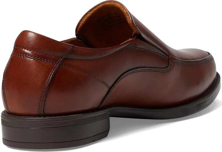 Florsheim Midtown Moc Toe Slip-On Men's Lace Up Moc Toe Shoes Cognac Smooth : 7 D (M), Full Grain leather - Image 5