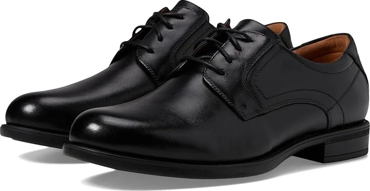 Florsheim Midtown Plain Toe Oxford Men's Plain Toe Shoes Black Smooth : 7 D (M), Full Grain leather