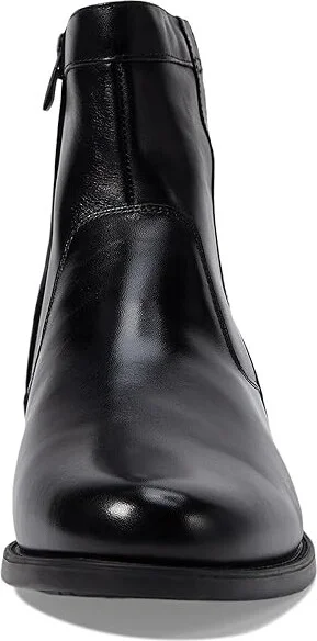 Florsheim Midtown Plain Toe Zipper Boot Men's Dress Zip Boots Black Smooth : 9 M (D), Leather - Image 3