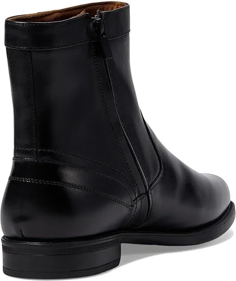 Florsheim Midtown Plain Toe Zipper Boot Men's Dress Zip Boots Black Smooth : 9 M (D), Leather - Image 5