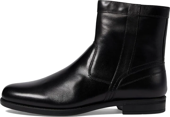 Florsheim Midtown Plain Toe Zipper Boot Men's Dress Zip Boots Black Smooth : 9 M (D), Leather - Image 7