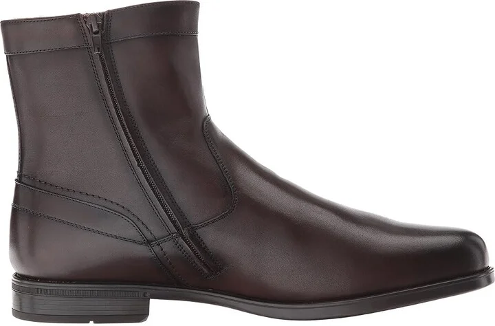 Florsheim Midtown Plain Toe Zipper Boot Men's Dress Zip Boots Brown Smooth : 8 M (D), Leather - Image 8