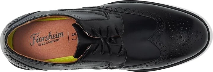 Florsheim Midtown Wingtip Oxford Men's Lace Up Wing Tip Shoes Black Smooth : 7 D (M), Full Grain leather - Image 3