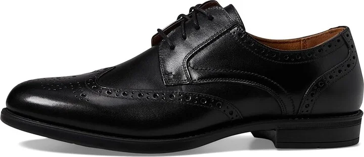 Florsheim Midtown Wingtip Oxford Men's Lace Up Wing Tip Shoes Black Smooth : 7 D (M), Full Grain leather - Image 7