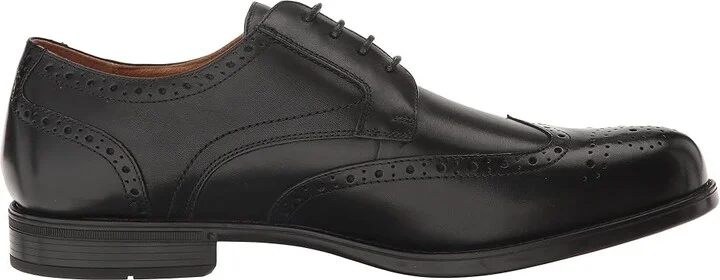 Florsheim Midtown Wingtip Oxford Men's Lace Up Wing Tip Shoes Black Smooth : 7 D (M), Full Grain leather - Image 8