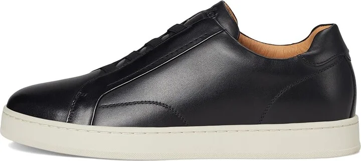 Florsheim Monopoli Elastic Lace To Toe Sneakers Men's Slip on Shoes Black : 10 W (3E), Leather - Image 6