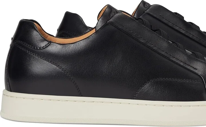 Florsheim Monopoli Elastic Lace To Toe Sneakers Men's Slip on Shoes Black : 10 W (3E), Leather - Image 7