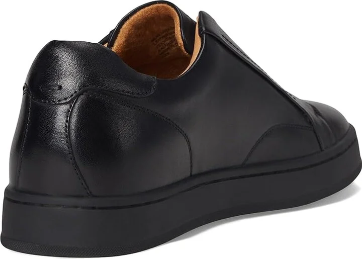 Florsheim Monopoli Elastic Lace To Toe Sneakers Men's Slip on Shoes Black : 8 M (D), Leather - Image 4