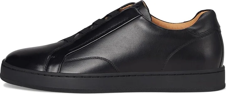 Florsheim Monopoli Elastic Lace To Toe Sneakers Men's Slip on Shoes Black : 8 M (D), Leather - Image 6