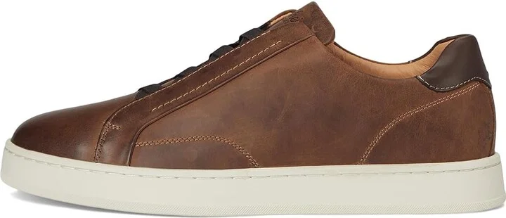 Florsheim Monopoli Elastic Lace To Toe Sneakers Men's Slip on Shoes Brown Crazy Horse : 10.5 M (D), Leather - Image 6