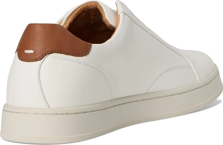 Florsheim Monopoli Elastic Lace To Toe Sneakers Men's Slip on Shoes Cream : 13 W (3E), Leather - Image 4