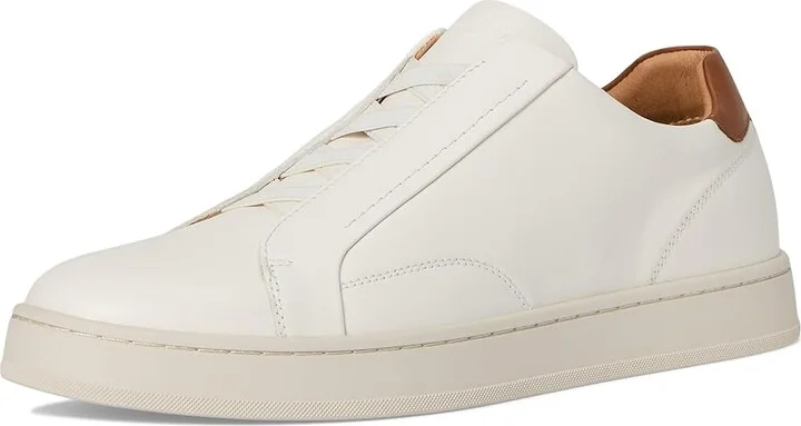 Florsheim Monopoli Elastic Lace To Toe Sneakers Men's Slip on Shoes Cream : 13 W (3E), Leather - Image 5