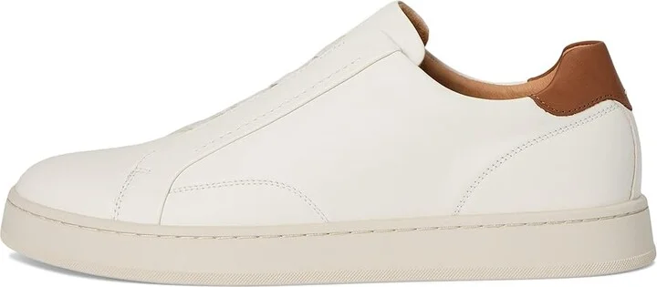 Florsheim Monopoli Elastic Lace To Toe Sneakers Men's Slip on Shoes Cream : 13 W (3E), Leather - Image 6
