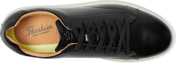 Florsheim Monopoli Lace To Toe Sneakers Men's Slip on Shoes Black : 8.5 W (3E), Leather - Image 2