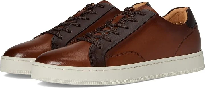 Florsheim Monopoli Lace To Toe Sneakers Men's Slip on Shoes Cognac : 11 M (D), Leather