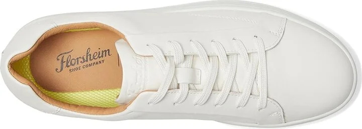 Florsheim Monopoli Lace To Toe Sneakers Men's Slip on Shoes Cream : 8 M (D), Leather - Image 2