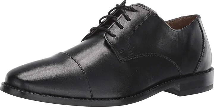 Florsheim Montinaro Cap Toe Oxford Men's Lace Up Cap Toe Shoes Black Smooth : 8 M (D), Synthetic/Leather - Image 2