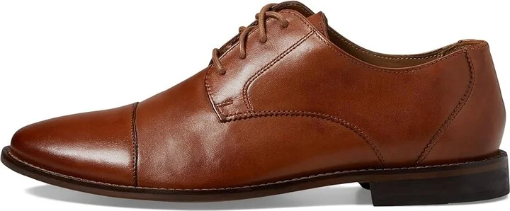 Florsheim Montinaro Cap Toe Oxford Men's Lace Up Cap Toe Shoes Saddle Tan Smooth : 8.5 M (D), Synthetic/Leather - Image 7