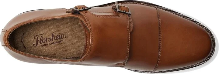 Florsheim Montinaro Double Monk Strap Men's Shoes Saddle Tan Smooth : 8 M (D), Leather - Image 3