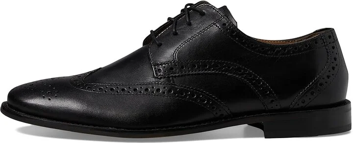 Florsheim Montinaro Wingtip Oxford Men's Lace Up Wing Tip Shoes Black Smooth : 8 M (D), Leather/Synthetic - Image 7