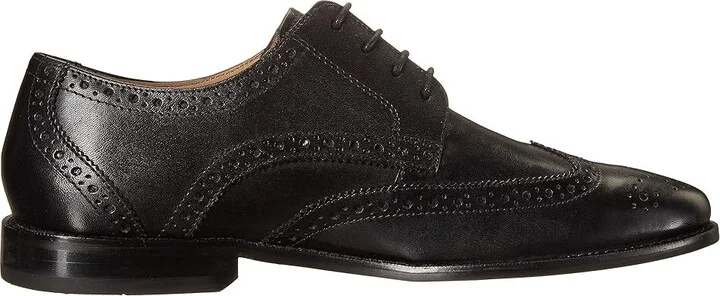 Florsheim Montinaro Wingtip Oxford Men's Lace Up Wing Tip Shoes Black Smooth : 8 M (D), Leather/Synthetic - Image 8
