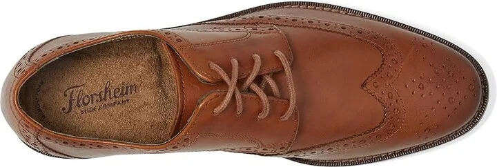 Florsheim Montinaro Wingtip Oxford Men's Lace Up Wing Tip Shoes Saddle Tan Smooth : 10 M (D), Leather/Synthetic - Image 3
