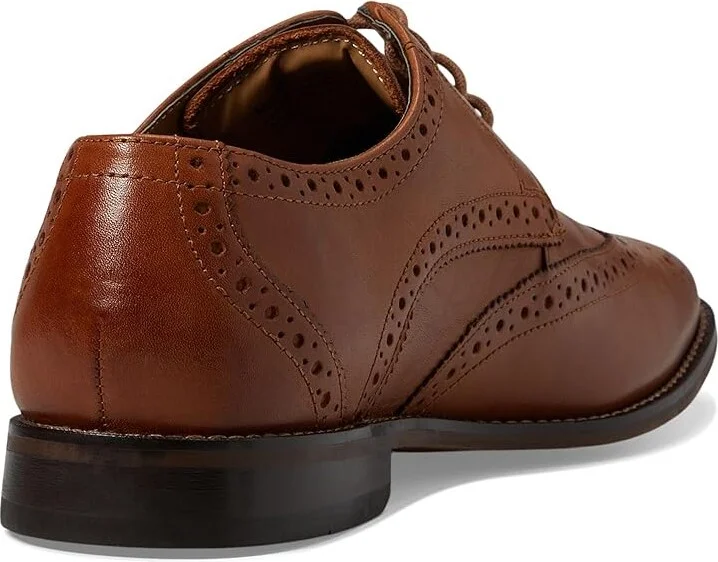Florsheim Montinaro Wingtip Oxford Men's Lace Up Wing Tip Shoes Saddle Tan Smooth : 10 M (D), Leather/Synthetic - Image 5