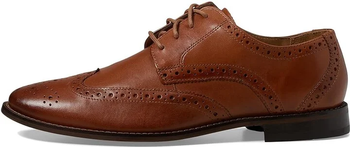 Florsheim Montinaro Wingtip Oxford Men's Lace Up Wing Tip Shoes Saddle Tan Smooth : 10 M (D), Leather/Synthetic - Image 7