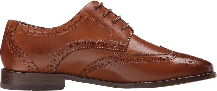 Florsheim Montinaro Wingtip Oxford Men's Lace Up Wing Tip Shoes Saddle Tan Smooth : 10 M (D), Leather/Synthetic - Image 8