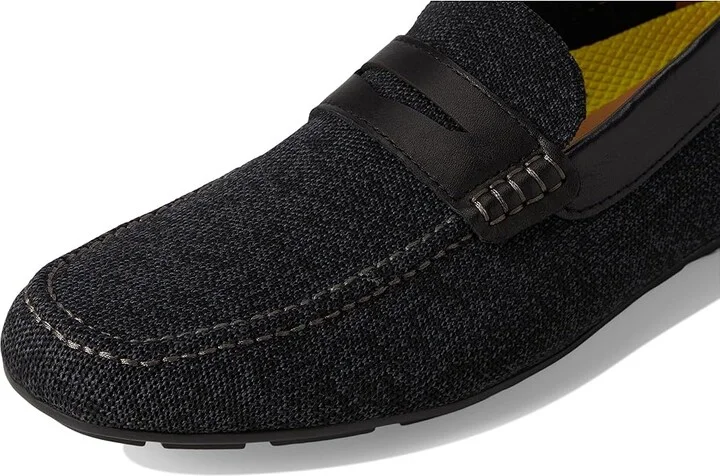 Florsheim Motor Knit Moc Toe Penny Driver Men's Shoes Black : 7.5 W (3E), Leather - Image 7
