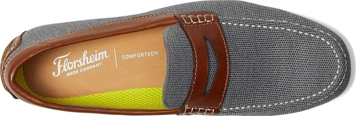 Florsheim Motor Knit Moc Toe Penny Driver Men's Shoes Gray : 11.5 M (D), Leather - Image 2