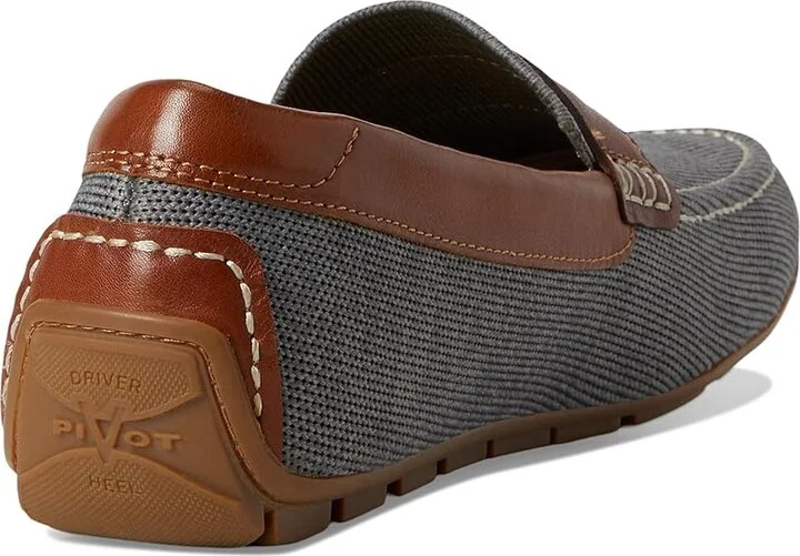 Florsheim Motor Knit Moc Toe Penny Driver Men's Shoes Gray : 11.5 M (D), Leather - Image 4