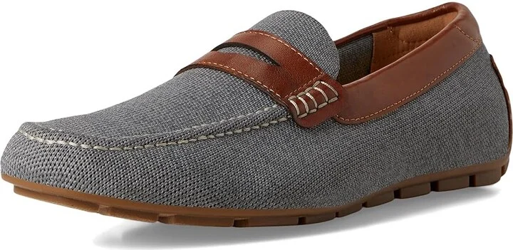 Florsheim Motor Knit Moc Toe Penny Driver Men's Shoes Gray : 11.5 M (D), Leather - Image 5