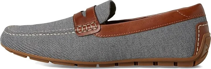 Florsheim Motor Knit Moc Toe Penny Driver Men's Shoes Gray : 11.5 M (D), Leather - Image 6