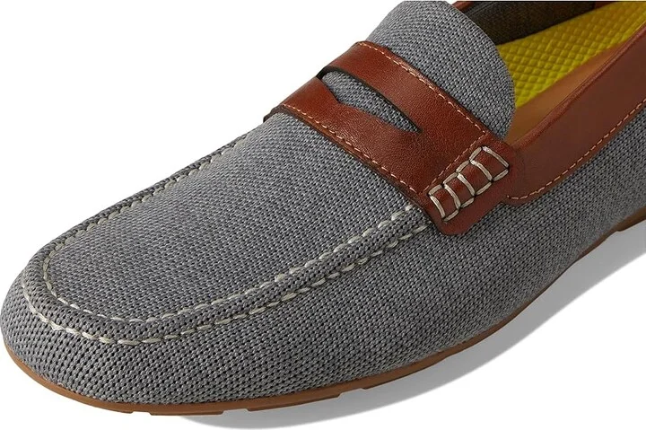Florsheim Motor Knit Moc Toe Penny Driver Men's Shoes Gray : 11.5 M (D), Leather - Image 7
