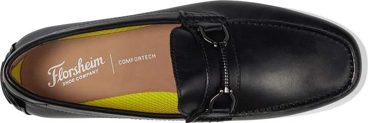 Florsheim Motor Moc Toe Bit Driver Men's Shoes Black : 7.5 W (3E), Leather - Image 2