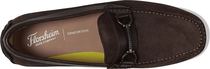 Florsheim Motor Moc Toe Bit Driver Men's Shoes Brown Suede : 9.5 W (3E), Leather - Image 2
