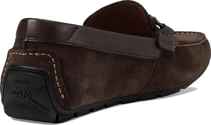 Florsheim Motor Moc Toe Bit Driver Men's Shoes Brown Suede : 9.5 W (3E), Leather - Image 4
